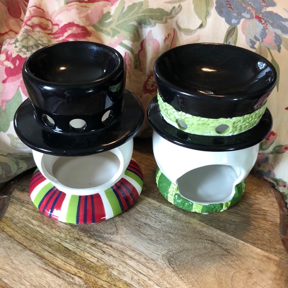 YANKEE CANDLE Set-2 Snowman Winter WaxMelts TART Warmer Holiday Christmas Snow - Picture 5 of 15